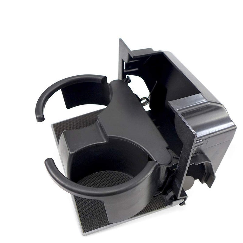 YUANTUO Rear Center Console Cup Holder Fits for Nissan Frontier Xterra Pathfinder 2005-2019 OE Replacement 96965-ZS00A, 96965-ZP00C, 96965-ZP00D- Rear Seat Center Console Cup Holder Insert(Black+ Light Gray) - Image 1